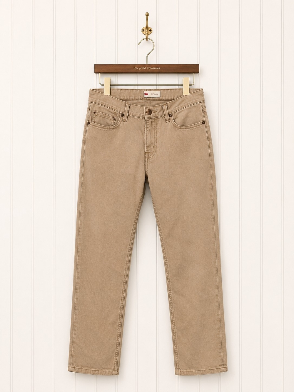 Levi's Tan Straight-Leg Jeans